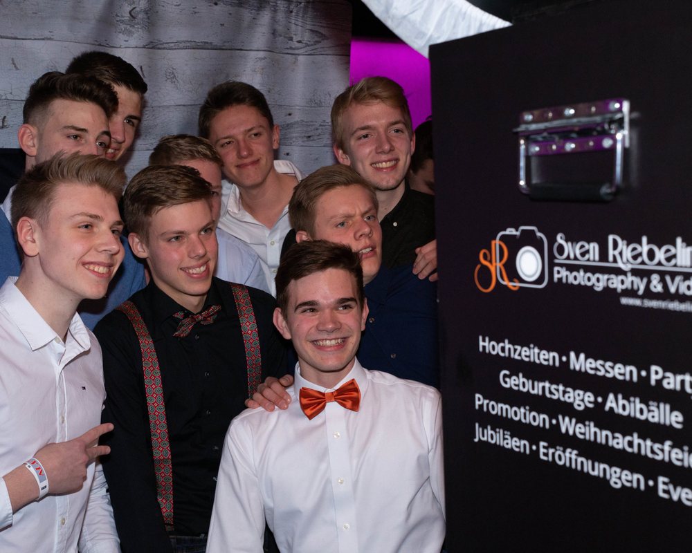 Fotobox im Einsatz bei einer Feier