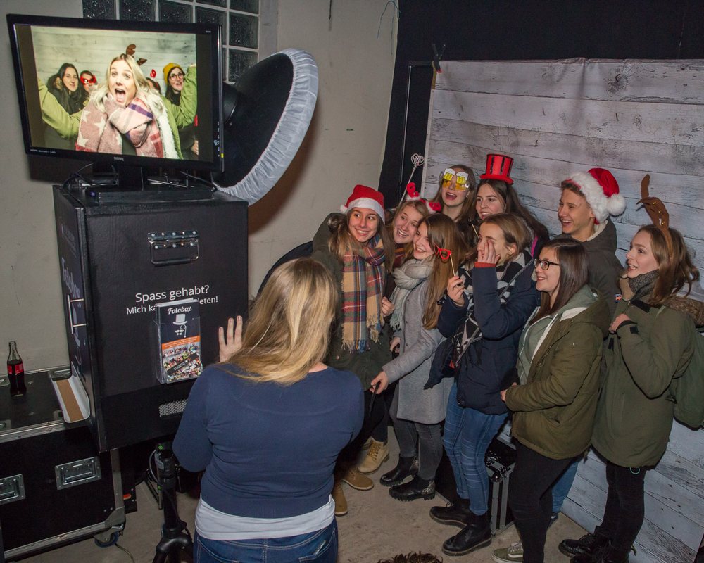 Fotobox auf der Weihnachtsfeier